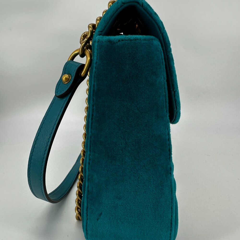 RAREGucci Medium Marmont Bag with Chevron Quilting - (Limited 110th Anniversary) - Picture 8 of 15